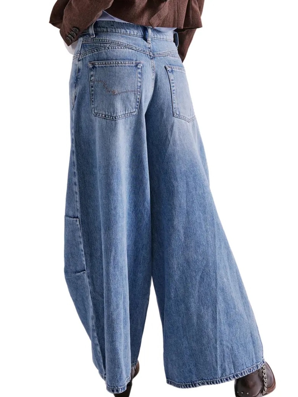 FREE PEOPLE $148 WESTWARD DEMI JEANS - Picture 7 of 7